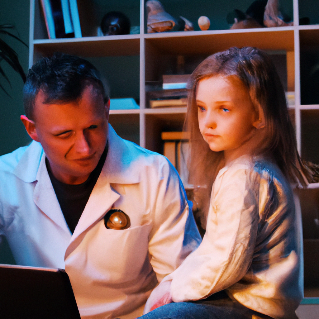 Patient mentor explaining code to a child, warm light.